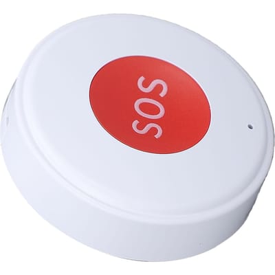 Pager WiFi pour Aidant Systèmes d'Alerte de Vie Support pour Tuya Appel d'Urgence SOS Système d'Alerte Infirmière pour Maison Clinique red