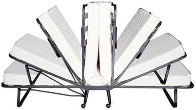 Vouwbed Luxor - Logeerbed - Gastvrij Ontvangen - Eenvoudig Uitklapbaar - 90x200 cm - Zwart