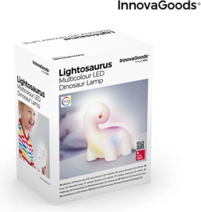 Glowy Multicolour LED Dinosaurus Lamp | Kinder Lampje | Verschillende Kleuren | Dinosaurus veelkleurige LED-lamp lightosaurus Innovagoods