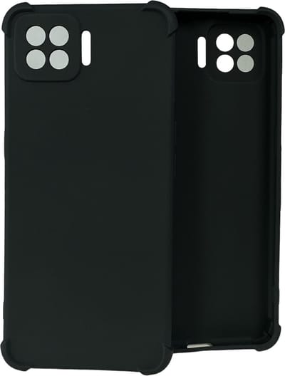 Shockproof Soft TPU hoesje Silicone Case Geschikt voor: Oppo A73 5G - Zwart