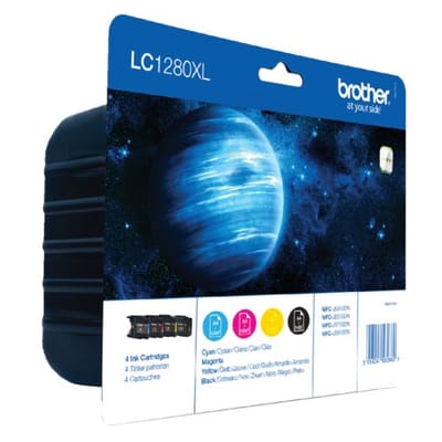 Inktcartridge brother lc-1280xlvalbp zwart + 3 Kleuren