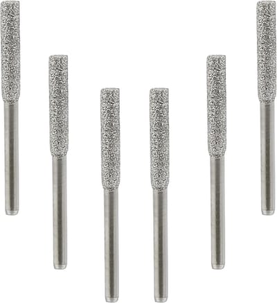 Diamant Slijpers - Kettingzaag Vijlen - Hoge Hardheid Slijpen - Gelijkmatig Verdeelde Deeltjes - 5/32 Inch - Zilver