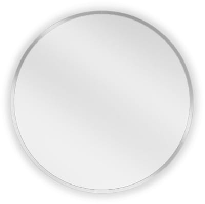 Mexen Loft ronde badkamer spiegel 30 , inox frame - 9850-030-030-000-10
