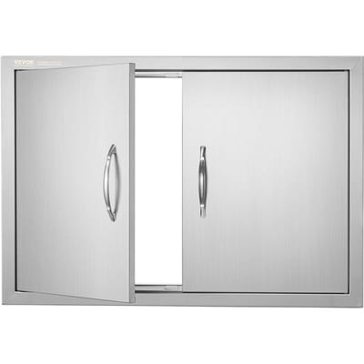 Porte d'accès pour îlot BBQ 774x533 mm Porte de cuisine extérieure Acier inoxydable