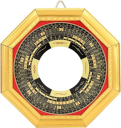 Feng Shui Bagua Spiegel van 5.3 inch voor Geluk en Interieurdecoratie in Bedrijf en Thuis