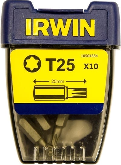 Irwin Torx T25 - 1/4”/25 mm - 10 stuks - 10504354