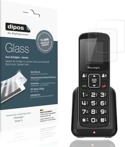 dipos – 2x Matte Pantserfolie geschikt voor Onestyle Silver II | 9H Screenprotector