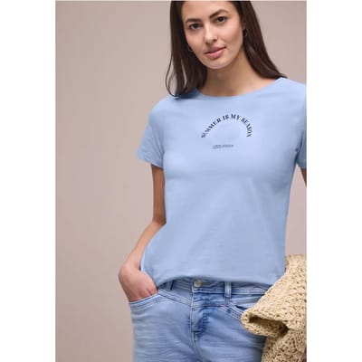 Shirt met schelpenprint