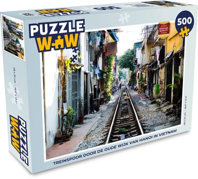 Puzzel Hanoi - Trein - Stad - Legpuzzel - Puzzel 500 stukjes