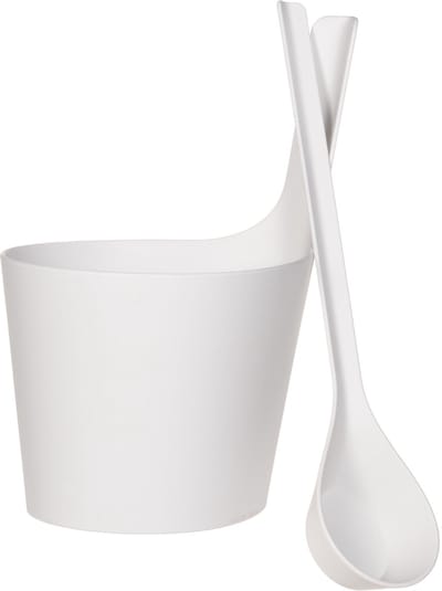 Rento Pisara Design Sauna emmer en lepel - Wit