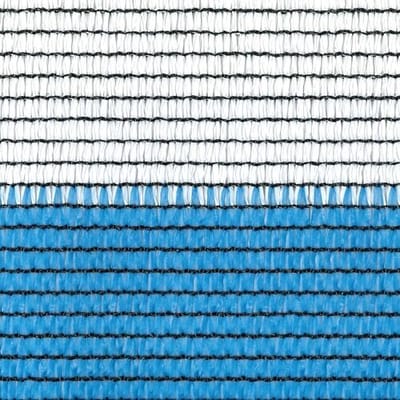 TENAX Soleado Privacy Net - Wit/Blauw Gestreept, 2,00 x 5 m