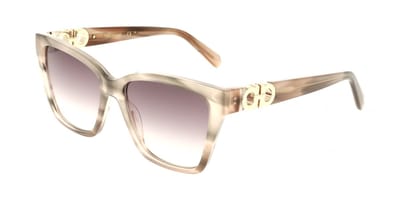Ferragamo SF2110S Striped taupe nude 57/16/145 WOMAN Zonnebrillen