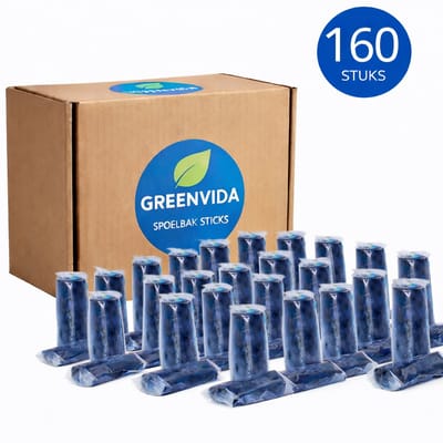 Toilet Spoelbak Sticks 160 stuks - Geschikt als alternatief voor Geberit DuoFresh Sticks - GREENVIDA