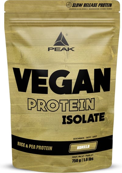 Peak Vegan Protein Isolate (750g) Vanilla - Eiwitten - Veganistisch eiwit