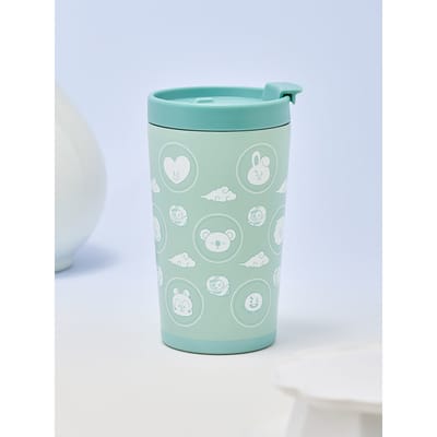 LINE FRIENDS BT21 K-Hangari Vaisselle Sélection d'Options Flip Cap Tumbler 420ml blue