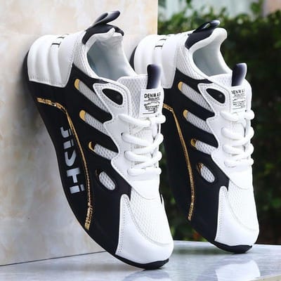 Luxe Sportschoenen voor Heren Hoge Kwaliteit Casual Schoenen Modieuze en Veelzijdige Sportschoenen voor Heren Dikke Zool Comfortabele Hardloopschoenen voor Heren 39 gray