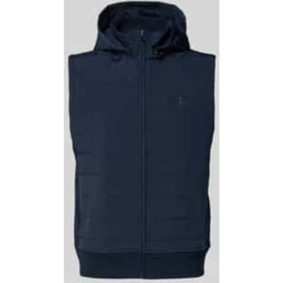 Regular Fit gewatteerd vest van katoenmix