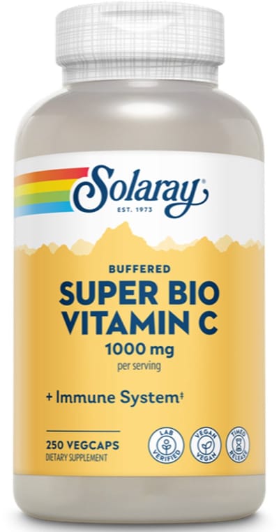 Solaray Super Bio C Gebufferd TSTR - 250 vegacapsules