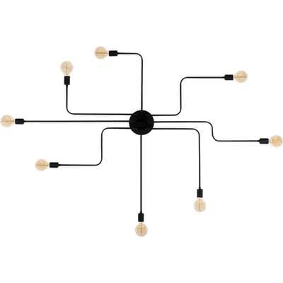 Truva Kroonluchter | IJZEREN BODY | Zwart - Emob - Plafondlampen - Zwart - Metaal
