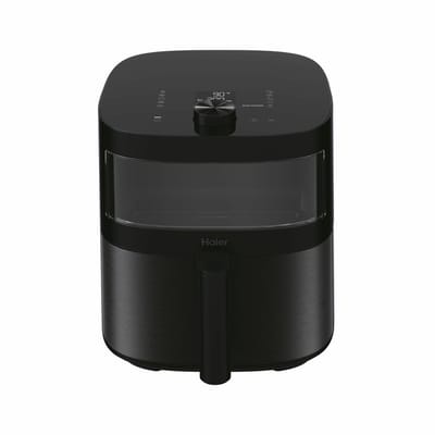 Haier HAF5TWA 011 Air Fryer - 7 l - 2000 W - Glass Window - 9 in 1 - internal LED verliching - Heteluchtfriteuse - kan in de vatwasser - 40ºC tot 200ºC - Zwart - 10 jaar garantie op onderdelen