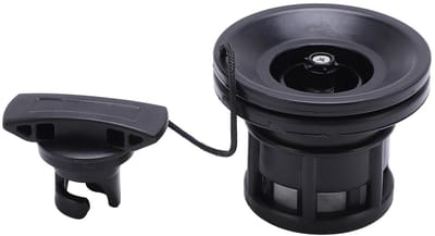 Boot Luchtklep - Ventiel Kajak - Watersport Gebruik - Universele Compatibiliteit - 5.3x6.6cm - Zwart