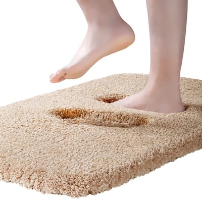 Dailygoods- Badmat Ultra Dik - Antislip Badmat - Absorberend Badkamertapijt - Microvezel Vloermat - Zacht Tapijt - 50 x 80 cm - Badkamer Tapijt
