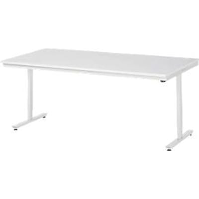 Rau Adlatus werktafel, elektrisch in hoogte verstelbaar, 22 mm spaanplaat met melamine bekleding, tot 150 kg, B 2000 x D 1000 x H 720-1120 mm, lichtgrijs