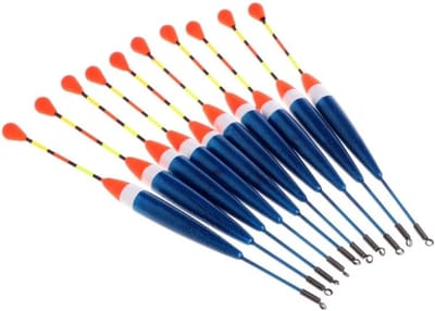 Vislood Set - Dobbers Stokken - Vissen op Karper - Hoge Gevoeligheid - 10 Stuks - Felgekleurd
