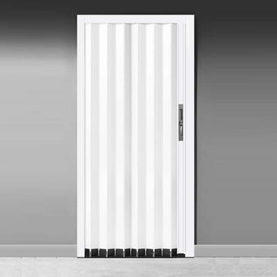 Accordeon Deur - Vouwdeur Interieur - Ruimte Besparen - Met Slot - 61x101 cm - Grijs