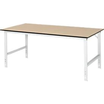 Table de travail, plateau en MDF, l. 2000 x P 1000 x H 760-1080 mm