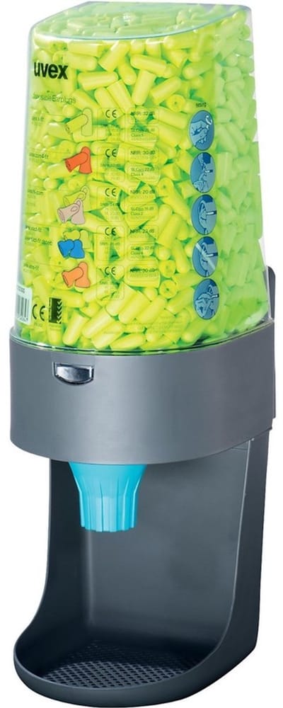 UvexrsGehoorbeschermingrsgehoorbescherming dispenser 2111990 gevuld mit 600 stuks