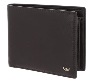 Golden Head Leren portemonnee Dublin RFID Protect Scheintasche 1164 Braun donkerbruin