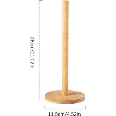 Porte-rouleau de papier essuie-tout en bois pour cuisine, support vertical pour papier hygiénique, pot de papier jetable, accessoires de rangement pour toilettes de cuisine