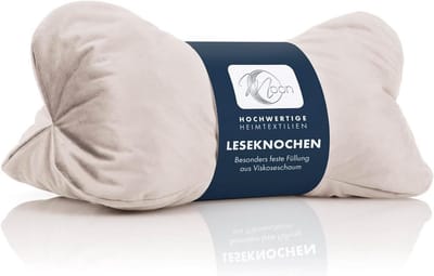 Extra Stevige Nekrol en Rugsteun met Viscoschuimvlokken voor Lezen en Ontspanning