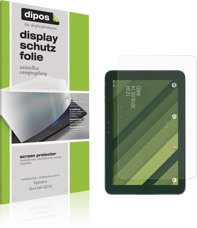 dipos – 2x Matte Beschermfolie geschikt voor Kyocera Qua tab QZ10 | Krasbestendige & antireflecterende Screenprotector Ultra-Thin