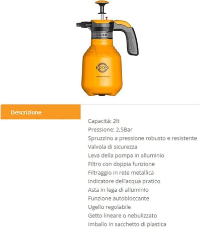 Drukspuit 2 Liter voor Tuin en Plantenverzorging