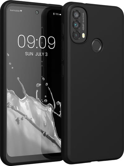 kwmobile telefoonhoesje geschikt voor Motorola Moto E40 - Hoesje voor smartphone - Back cover in mat zwart