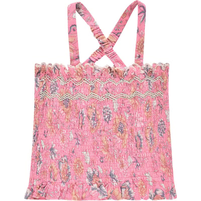 Louise Misha Top Malika Straw Bohemian Hindi Size: 24M | Shirts Outlet | Unisex | Roze