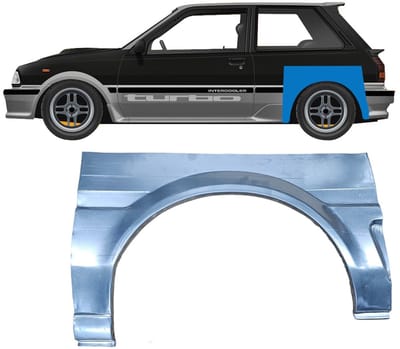 Reparatiepaneel achterspatbord voor Toyota Starlet 1996-1999 / Links