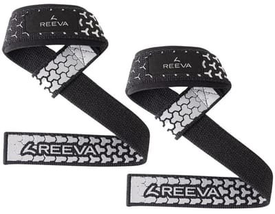 Reeva Lifting Straps Ultra Grip - Silver Lifting Straps met padding - Wrist Wraps - Lifting grips - Verkocht per paar - Fitness Lifting Grips geschikt voor mannen en vrouwen