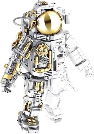 Jaki - Astronaut Ruimtevaarder | Artemis Space Wars Expert | Classic Creator STEM ideas speelgoed | Compatible met lego mould king mega bloks | Technic nasa ruimte robot bouwpakket | 1078 bouwstenen