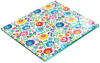 Multifunctionele decoratieve keukenplank met gehard etnisch patroon 60x52 cm