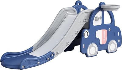 Glijbaan Peuter - Glijbaan Buiten en Binnen - 2 Jaar en Ouder - Blauw met Grijs
