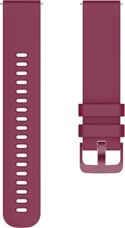 Siliconen bandje - geschikt voor Samsung Galaxy Watch 7 / Watch FE / Watch 6 / Watch 6 Classic / Watch 5 / Watch 5 Pro / Watch 4 / Watch 4 Classic / Watch 3 41 mm / Active / Active 2 / Watch 42 mm - bordeauxrood