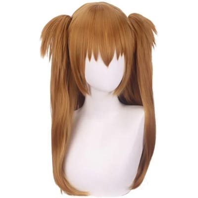 Rei Ayanami Cosplay Kostuum Asuka Langley Soryu Cosplay Dames Schooluniform Jurken Pruik Haarclips Halloween Loli Kleding XL brown