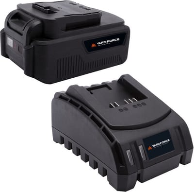Yard Force Accu en Lader – AL C42BN – Starterset – 20V Li-Ion – 4,0Ah Batterij + Snellader – Compatibel met Yard Force 20V Tuingereedschap – Efficiënt & Betrouwbaar Energiepakket