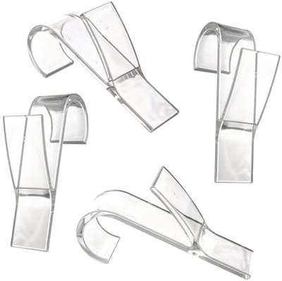 Orion - Radiatorkraan Haken - 4 stuks - Transparant - Universeel