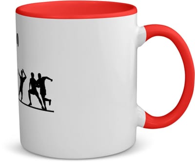 Akyol - voetbal met eigen naam koffiemok - theemok - rood - Voetbal - voetballer - sport - 350 ML inhoud