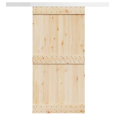 vidaXL Beslagset schuifdeur 200 cm aluminiumlegering zilverkleurig