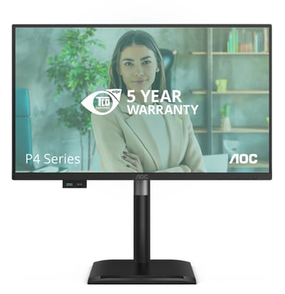 Aoc 24P4U Ips-Monitor Voor Pc, Laptop, Computer, Fhd 120Hz, Luidsprekerhub, Hdmi Dp